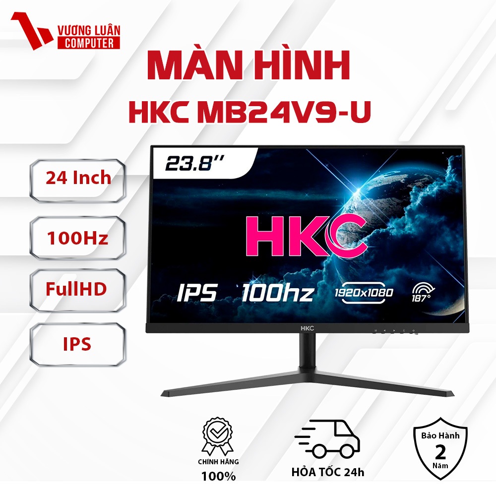 Màn hình máy tính HKC MB24V9-U 23.8" FHD| Full viền| 100hz| IPS FULLVAT