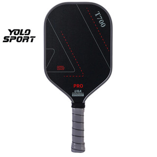  Vợt Pickleball T700 Pro Xám Sợi Carbon Mặt Nhám Dày 16mm Thiết Kế Rỗng Tiêu Chuẩn USAPA Cao Cấp Bền 