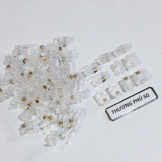 Đầu RJ9 4P4C 4 line (Đầu Rj9 4 Pin, Rj9 4 tim, Rj9 4 line, Rj9 4P4C)