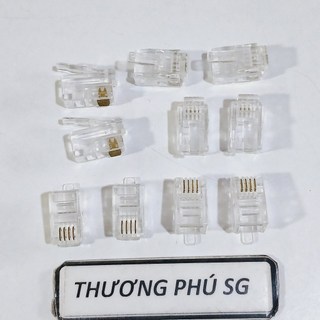 Đầu RJ9 4P4C 4 line (Đầu Rj9 4 Pin, Rj9 4 tim, Rj9 4 line, Rj9 4P4C)