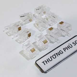 Đầu RJ9 4P4C 4 line (Đầu Rj9 4 Pin, Rj9 4 tim, Rj9 4 line, Rj9 4P4C)