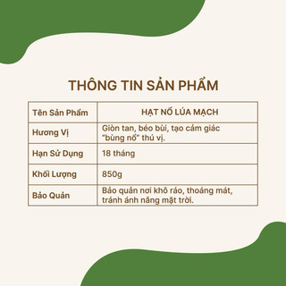 Hạt Nổ Lúa Mạch Zestty 850g