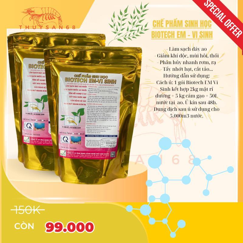 ( COMBO 5 gói ) Men vi sinh biotech  Chế phẩm sinh học Biotech EM Vi Sinh