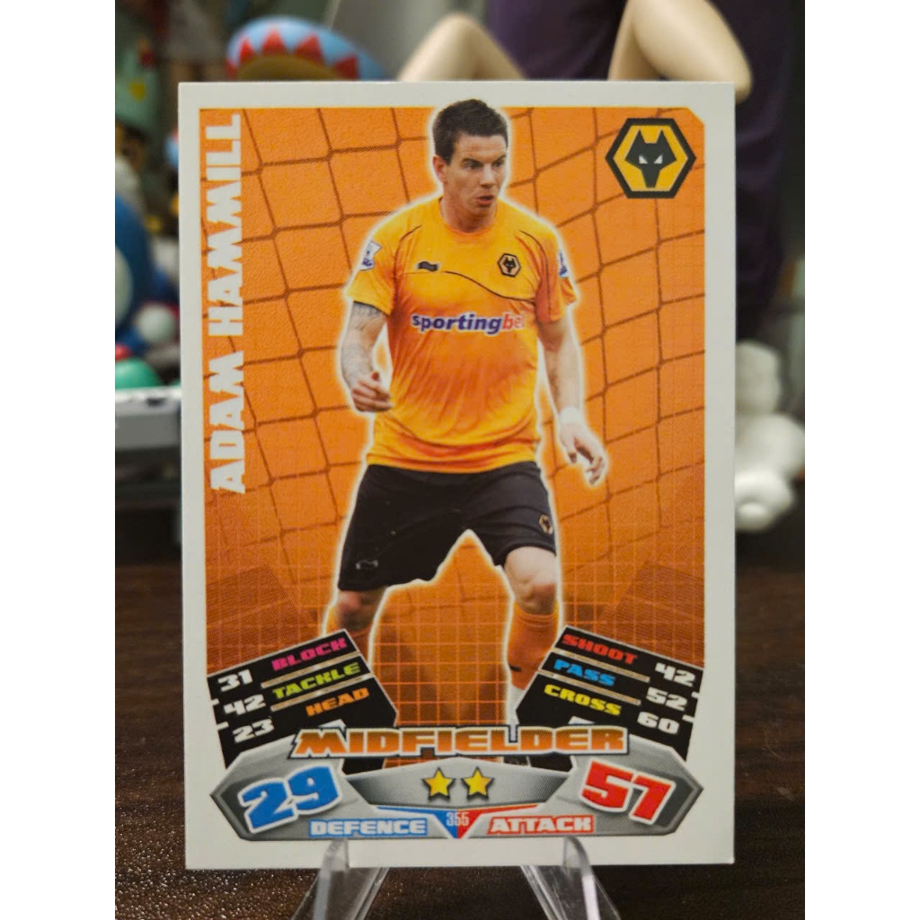 Thẻ Adam Hammill Topps Match Attax 2011/2012 (Wolves) (11/12)
