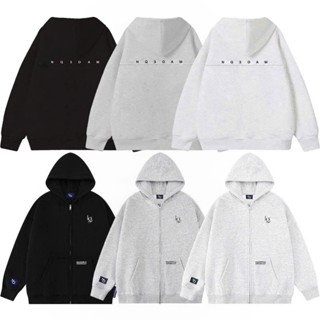 Áo Khoác Hoodie Zip COTTON Thêu Nổi NQ30 AM Form Boxy Form Rộng Nam Nữ Unisex