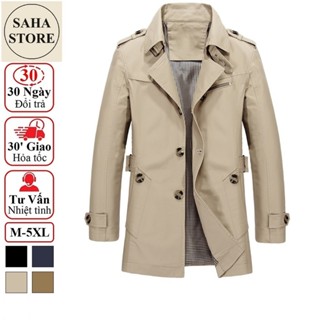 Áo khoác kaki nam hàn quốc manto SAHA12 măng tô dáng ngắn khaki blazer bigsize to 3xl 4xl 5xl cỡ đại 80kg 90kg 100kg