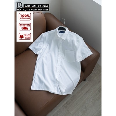 [BIGSIZE] Áo sơ mi nam ngắn tay Orin vải ford cotton, thoáng mát, thấm hút tốt, form regular Bravery