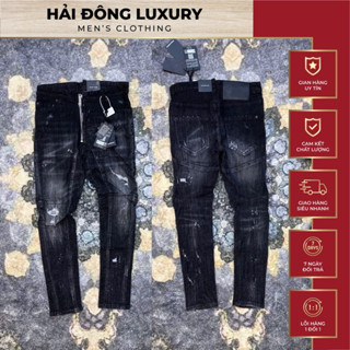  Quần Jean DSQ Xám Ống Biker Bo,Khoá Lệch Mở,Hàng Loại 1 Đầy Đủ Tem Mác Lên Fom Nét 