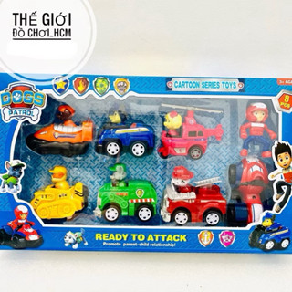 [MẪU MỚI] Đồ chơi hộp xe biệt đội chó cứu hộ PAW PATROL dành cho bé thích hoạt hình ZumMa, Jay, Sky, Robber, Jacky A9