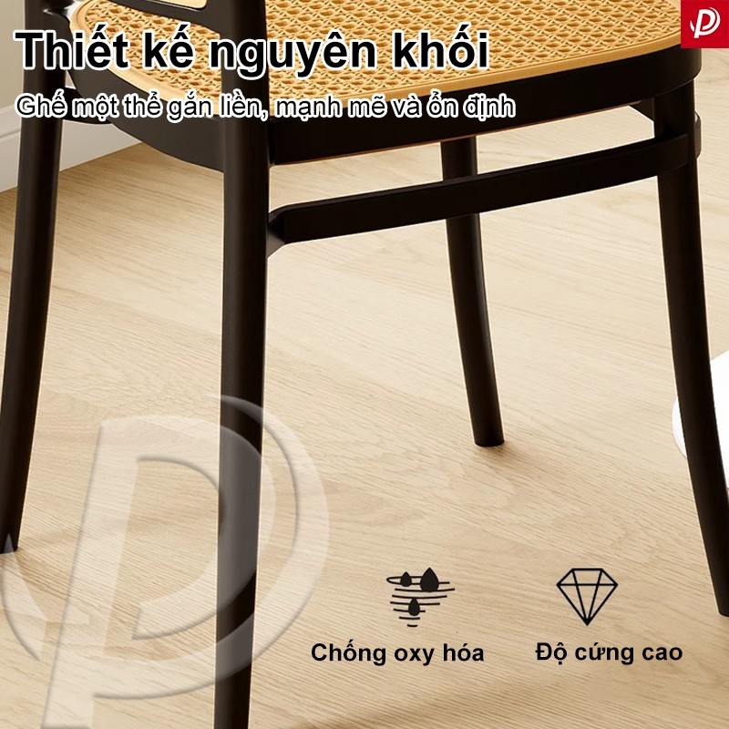 Ghế Nhựa Tựa Lưng Mặt Lưới Mây Hiện Đại Xếp Chồng Nhiều Màu Dùng Cho Quán Cà Phê Ban Công Sân Vườn | BigBuy360 - bigbuy360.vn