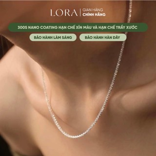 [BH Trọn Đời] Dây Chuyền Nam Lấp Lánh Lora Bling Bạc Ý S925