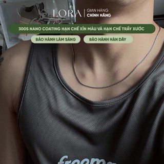 [BH Trọn Đời] Dây chuyền Bạc Ý S925 Lora Necklace Dạng Mắt Xích Cho Nam