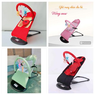 Ghế Rung, Ghế Nhún Ăn Bột Bập Bênh Kiêm Giường Nằm Có Đồ Chơi Dạng Kệ Chữ A Cho Bé SMTDB172