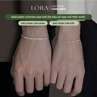 [BH Trọn Đời] Lắc Tay Lora Bạc S925 Dạng Bản Cho Cặp Đôi May Mắn Và Gắn Kết SP000130