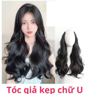  Tóc Giả Kẹp Chữ U Xoăn Dài 60cm – Siêu Dày – Tơ Cao Cấp Mềm Mượt Như Tóc Thật – Kẹp Là Xinh  KU02