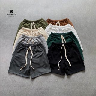  Quần short nam nữ thun nỉ chân cua DATINO form rộng oversize mặc trên gối vải mềm thoáng mát 
