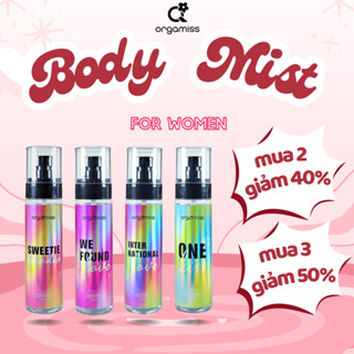 [MUA 2 GIẢM 40%] Body Mist Nước Hoa Nữ - Xịt Khử Mùi Thơm Body Cho Nữ ORGAMISS Dạng Xịt - Chai 105ML Và 30ML