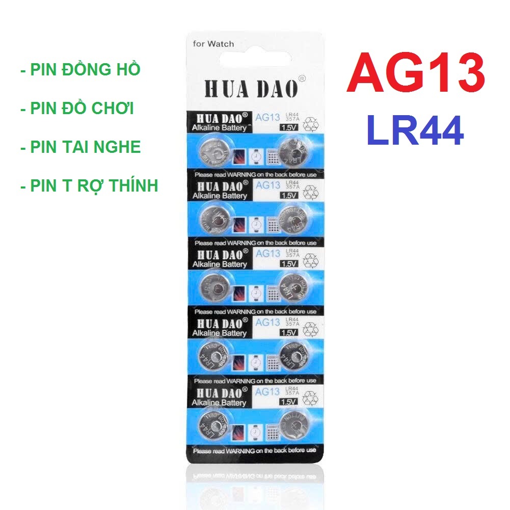 Pin cúc áo AG13 / LR44 dùng cho đồng hồ - đèn ngủ - đèn mặt trăng 3D Các thiết bị điện khác Pin AG13