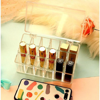 Hộp Đựng Son Có Nắp - 18 Ô