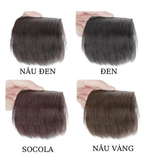 Tóc Giả Kẹp Phồng Chân Tóc 10cm – 2 Kẹp Phím Bấm Chắc Chắn, Tự Nhiên, Dễ Dùng