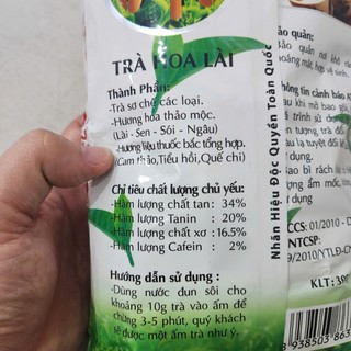 🍃 TRÀ HOA LÀI LONG VÂN – GÓI 300G TRẮNG 🌼 Hương trà dịu nhẹ – Vị an lành mỗi sáng 🌿