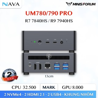 Mini PC Minisforum UM780 UM790 Pro AMD Ryzen 7 7840HS R 9 7940HS Hiệu Năng Cao Gaming Và Công Việc