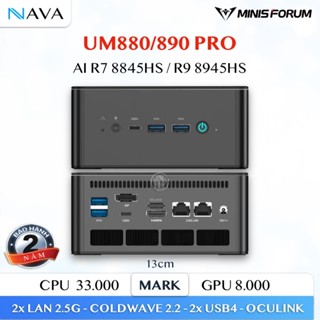 Mini PC Minisforum UM890/UM880 PRO -  AI AMD R9 8945HS/R7 8845HS - Máy Tính Gaming Oculink BH 2 Năm