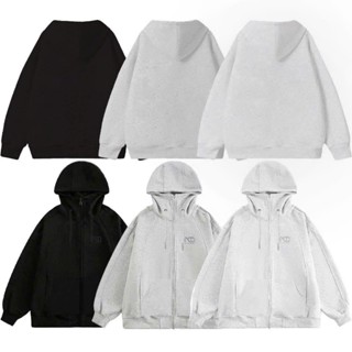 Áo Khoác Hoodie Zip COTTON Cổ Cao NQ30 DINO Form Boxy Form Rộng Nam Nữ Unisex