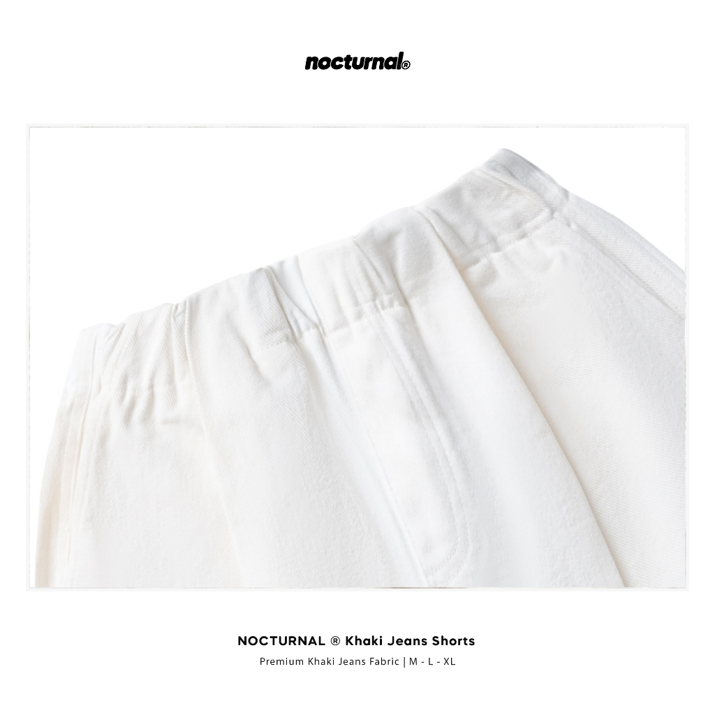 Quần Short Kaki Jeans Xếp Li Form Ngang Gối NOCTURNAL Kaki Jeans Shorts Unisex Nam Nữ Local Brand | BigBuy360 - bigbuy360.vn