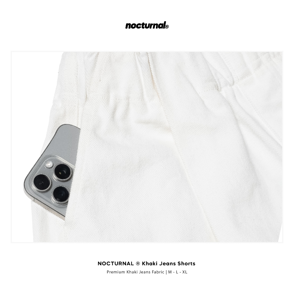Quần Short Kaki Jeans Xếp Li Form Ngang Gối NOCTURNAL Kaki Jeans Shorts Unisex Nam Nữ Local Brand | BigBuy360 - bigbuy360.vn