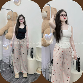  Bộ Áo Ba Lỗ Thun Tăm Lạnh Quần Sọc Suông Sz M-L Mặc Xinh 