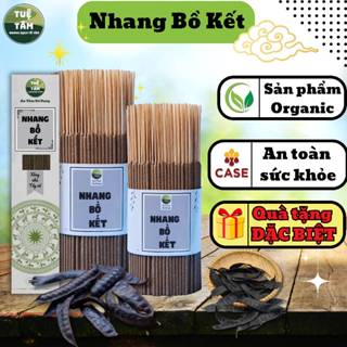 Nhang Bồ Kết, Nhang Tẩy Uế TUỆ TÂM Nhang Thơm Chuẩn Sạch Trái Bồ Kết Vỏ Cây Bời Lời Bột Trầm Hương 1KG