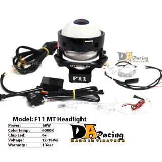 ComBo Bi Cầu F11 Kèm Led Mắt Quỷ App + Vòng 3D Trắng Công Xuất 60W Lắp cho Oto Và Xe Máy ( Bảo Hành 24 Tháng )