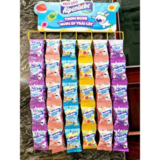  Dây 10 gói Kẹo Dẻo Jelly Alpenliebe Hương Trái Cây   Hương Đào Mật ong 