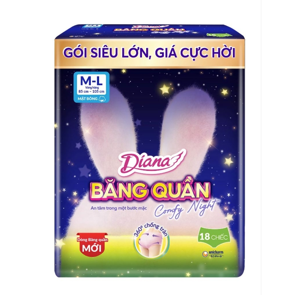 1 gói Băng quần comfy night ML18 miếng