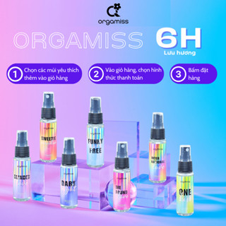 [MUA 1 TẶNG 1 MINISIZE] Body Mist Nước Hoa Nam Nữ, Xịt Thơm Toàn Thân Phù Hợp Đi Học Đi Chơi ORGAMISS Chai Xịt 30ML