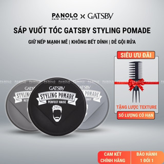 Sáp Vuốt Tóc Nam Gatsby Hair Styling Pomade 75g, Sáp Vuốt Tóc Pomade Gốc Nước Tạo Kiểu Vượt Trội