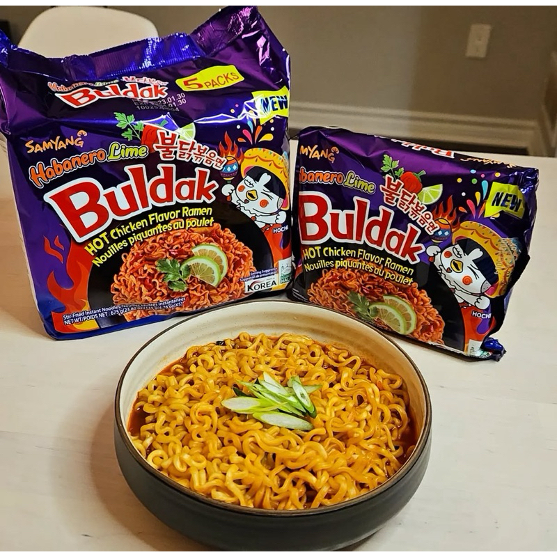 [Lốc 5 gói] - Mì Samyang Chua Cay/ Mì Samyang Habanero Lime/ Samyang Buldak Lime 135g