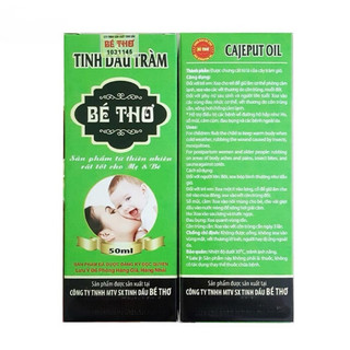Tinh Dầu Tràm Bé Thơ 50ml, Dầu Tràm Nguyên Chất Cho Bé Sơ Sinh Phòng Cảm Cúm, Cảm Lạnh, Giữ Ấm Cơ Thể