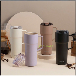 BÌNH GIỮ NHIỆT LÒNG PHỦ SỨ 750ML  METRO CAFE TUMBLER LOCKNLOCK-LHC4418 ( CÓ QUAI)