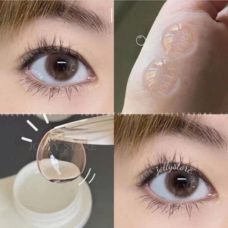   6M  Lens Kính áp tròng 551 Brown JOLLY STORE không giãn 14.0mm LUNA EYES 