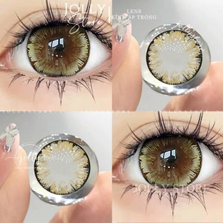 Lens Kính áp tròng 062 Brown LUNA EYES giãn to 14.5mm JOLLY STORE 