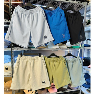   Chính hãng  Quần short MLB basic nỉ da cá form ngang gối cho nam logo thêu notag giấy bao check st0re 