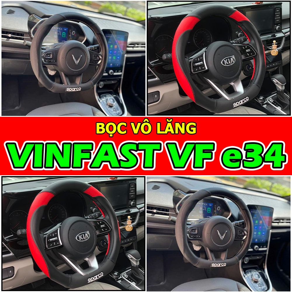 Bọc vô lăng VINFAST VF e34 kiểu DCUT Chính hãng SPARCO