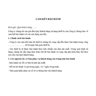 phiếu bảo hành flycam, phiếu sửa chữa, lời cảm ơn quý khách hàng đã ủng hộ sản phẩm
