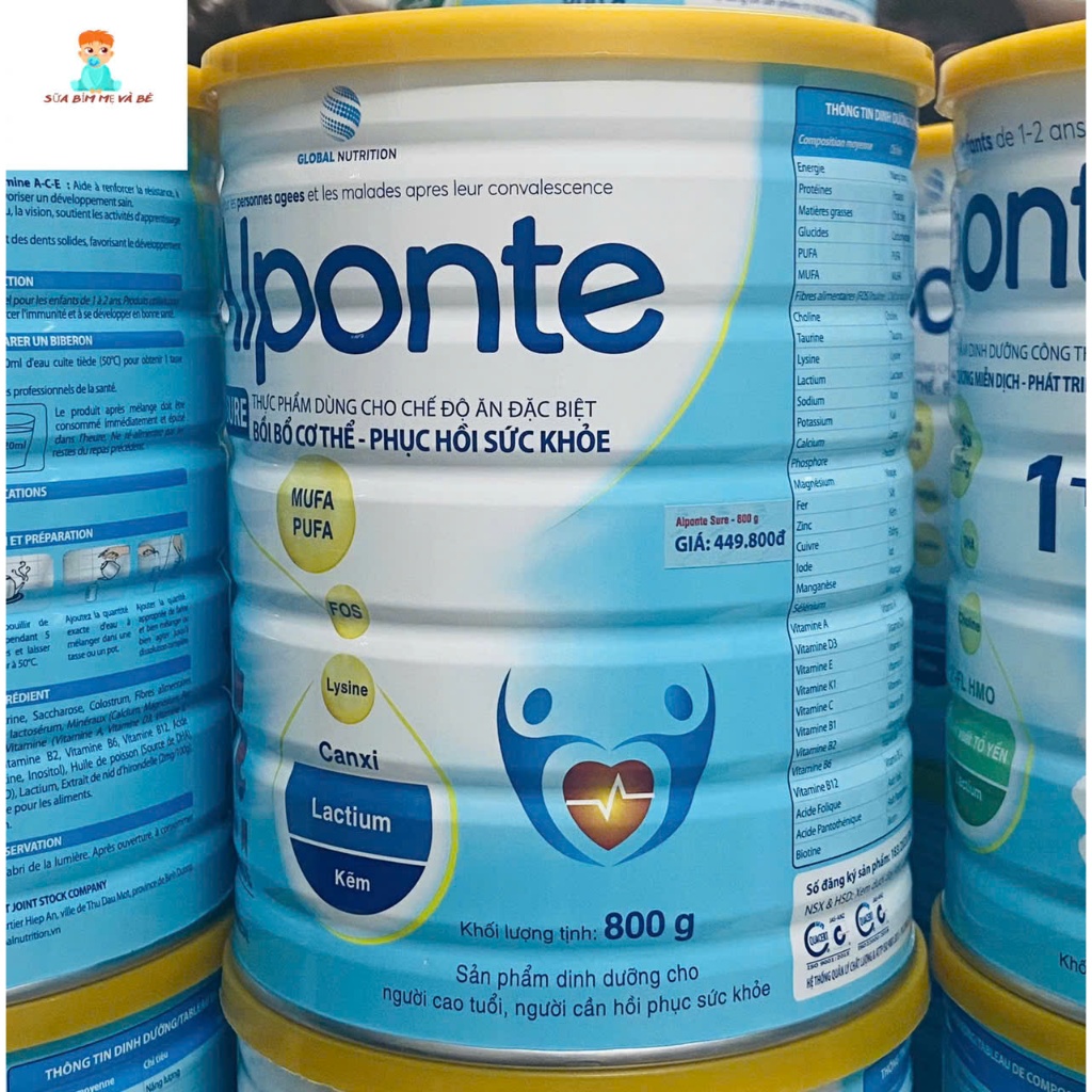Sữa bột Alponte Sure 800g