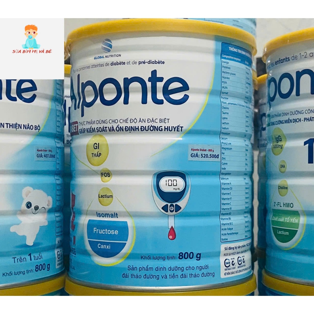 Sữa bột Alponte Diabet 800g