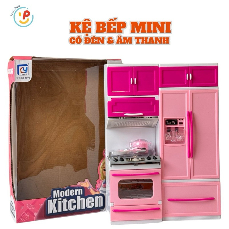 Đồ Chơi Nhà Bếp Mini Hiện Đại 818-21 Mô Phỏng Tủ Bếp Cho Bé Gái PeeKaPaw
