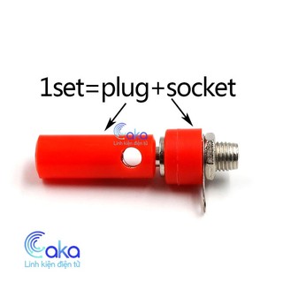 Jack Bắp Chuối 4mm Cắm Loa, Gắn Mạch Điện Thí Nghiệm