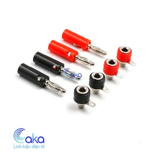 Jack Bắp Chuối 4mm Cắm Loa, Gắn Mạch Điện Thí Nghiệm